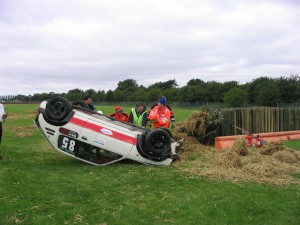 The car might not have been ok, but the driver was.